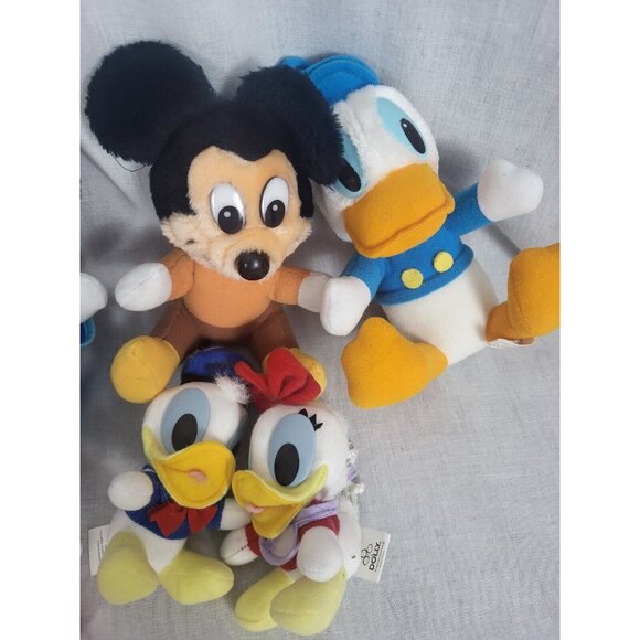 Set Of 9 Disney babies baby Mickey Mouse Minnie Goofy Donald & Daisy Duck Plush - Picture 3 of 8